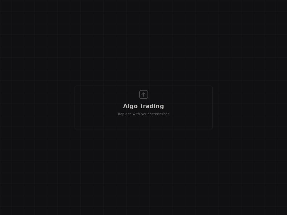 Algo Trading Platform screenshot