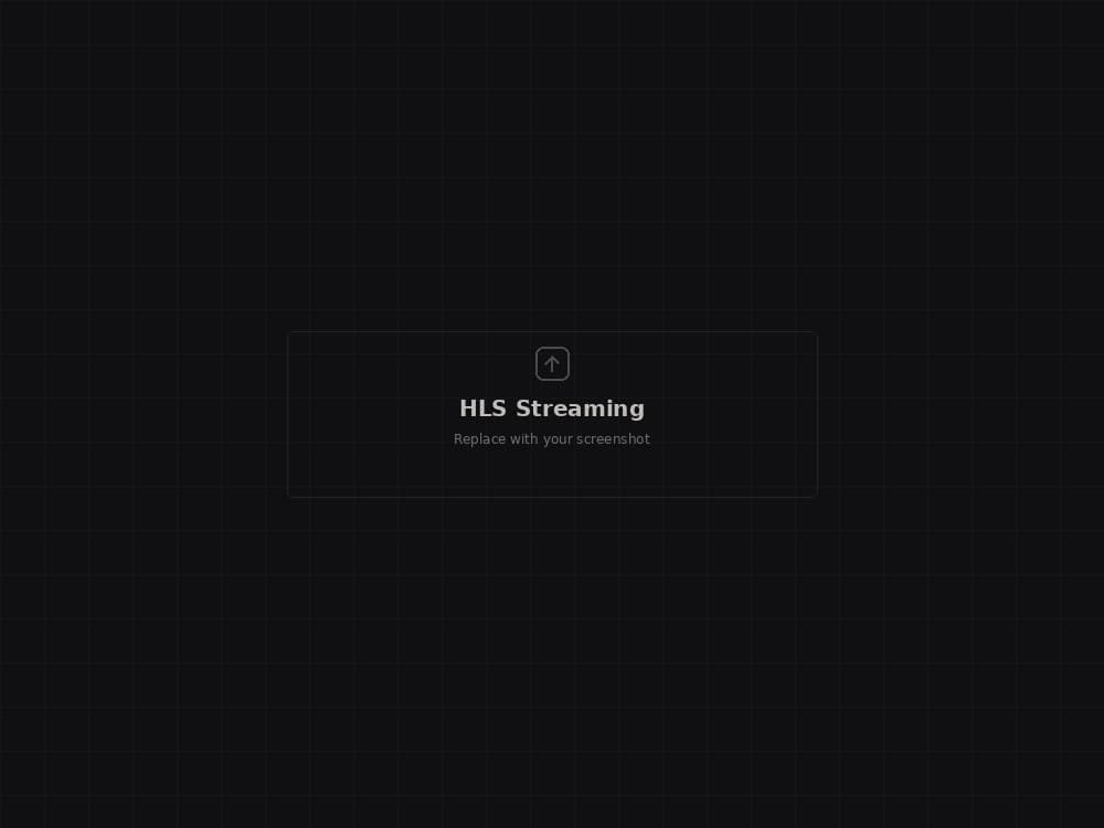 HLS Streaming Service screenshot
